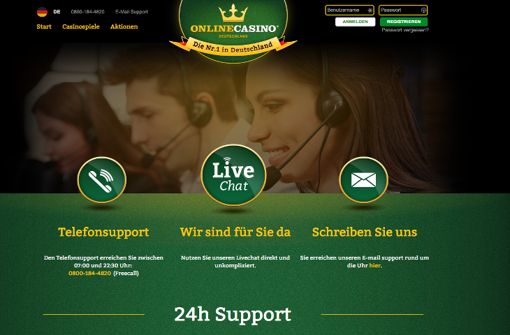 OnlineCasino_Deutschland_Support