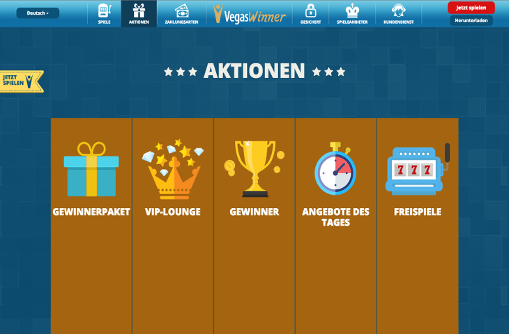 VegasWinner_Casino_Aktionen